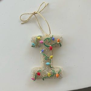 Baublebar NWT ornament. Letter I.